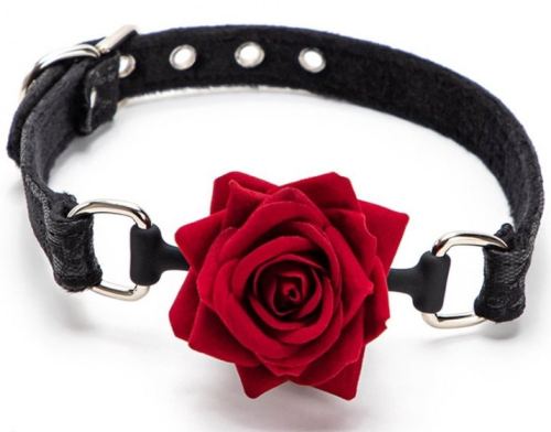 Knebel mit Kugel Rose Bud Gag Schwarz
