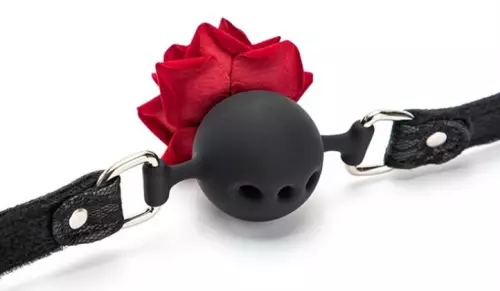 Knebel mit Kugel Rose Bud Gag Rosa – 2/3
