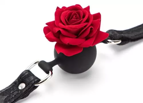 Knebel mit Kugel Rose Bud Gag Rosa – 3/3