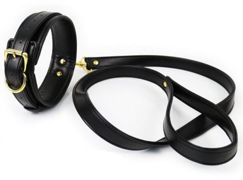 Halsband und Leine Lighty Schwarz