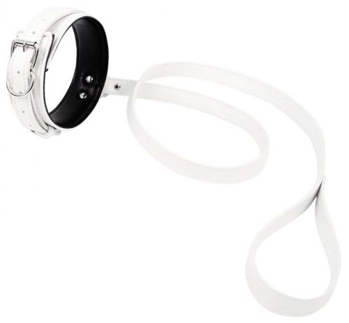 Halsband und Leine Lighty Weiß