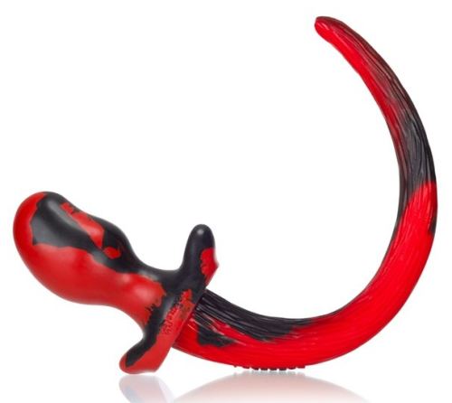 Plug Puppy Tail Bulldog Schwanz Rot 11,5 x 6cm