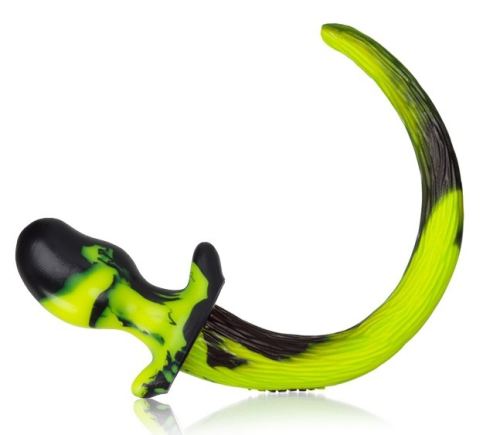 Plug Puppy Tail Bulldog Schwanz Gelb 11,5 x 6cm