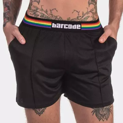 Shorts Barcode Pride Schwarz – 1/5