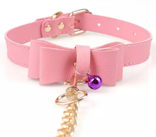 Halsband Leine Bow Rosa – 2/5