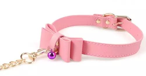 Halsband Leine Bow Rosa – 3/5