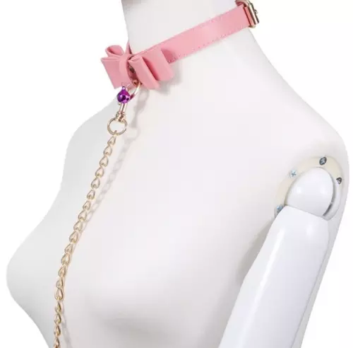 Halsband Leine Bow Rosa – 5/5