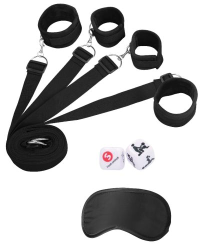 Kit 4 Bettfesseln Bondage