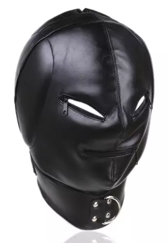 Kopfhaube Thicker Ear Kunstleder Schwarz – 1/7