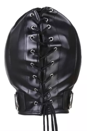 Kopfhaube Thicker Ear Kunstleder Schwarz – 2/7