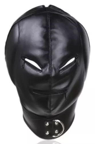 Kopfhaube Thicker Ear Kunstleder Schwarz – 3/7