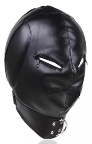 Kopfhaube Thicker Ear Kunstleder Schwarz – 4/7