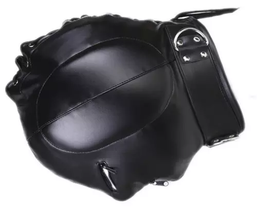 Kopfhaube Thicker Ear Kunstleder Schwarz – 6/7