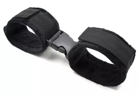 Handgelenk-Handschellen Buckle Schwarz – 1/5