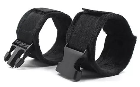 Handgelenk-Handschellen Buckle Schwarz – 2/5