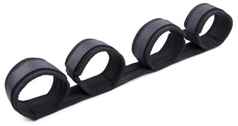 Stange mit Handschellen Spreader Nylon Schwarz