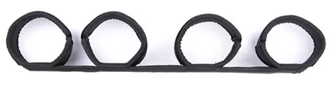 Spreader-Stange mit Handschellen Nylon Schwarz – 3/5