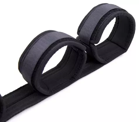 Spreader-Stange mit Handschellen Nylon Schwarz – 4/5