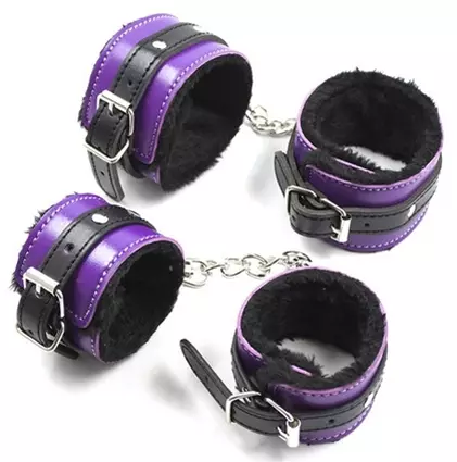 Coffret Fur Lined 8-teilig Violett-Schwarz – 2/6