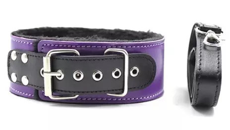 Coffret Fur Lined 8-teilig Violett-Schwarz – 3/6