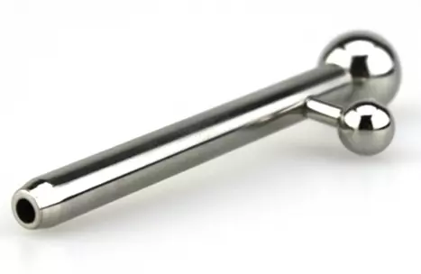 Durchbohrter Harnröhren-Plug Albert Wand 6.5cm - Durchmesser 8mm – 3/5