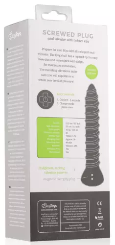 Vibrierender Plug Screwed Large 18 x 3.5 cm – 7/7