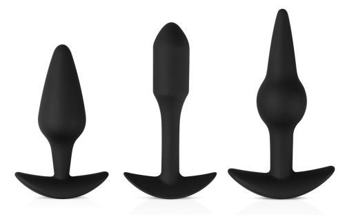 Kit 3 Plugs Pleasure Schwarz