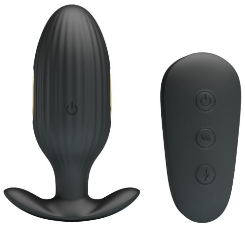 Kelly Electro-Stimulation Vibrating Plug Royal Pleasure Pretty Love 8 x 3.4 cm