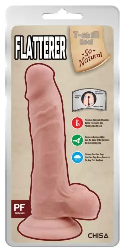 Flatterer Realistic Dildo 14 x 4 cm Flesh – 2/5