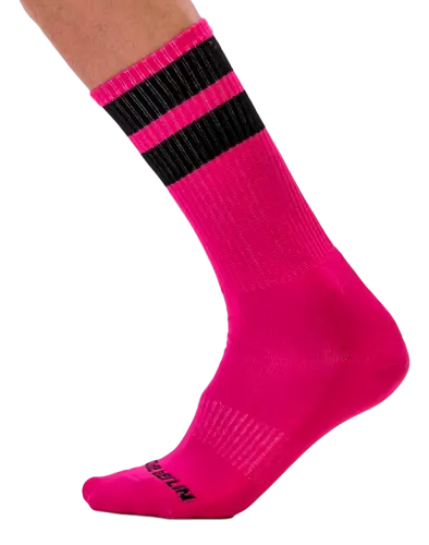 Socken Gym Socks Rosa-Schwarz – 1/2