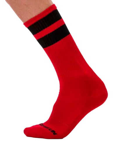 Socken Gym Socks Rot-Schwarz – 1/2