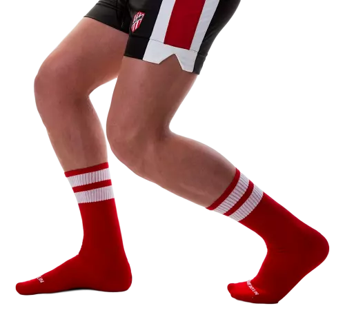 Socken Gym Socks Rot-Weiß – 1/2