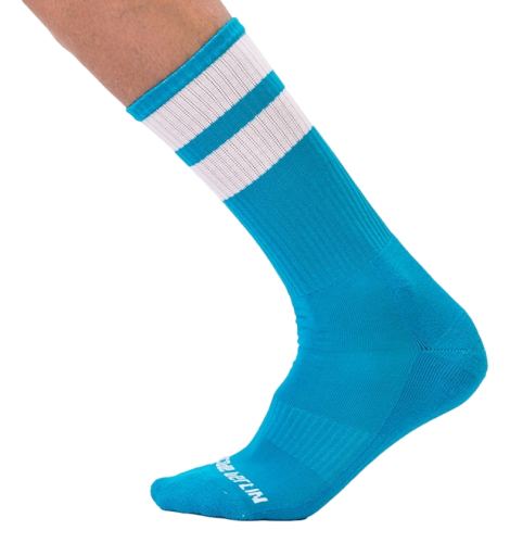 Gym Socks Sky Blue-White