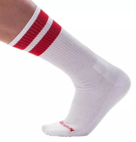 Socken Gym Socks Weiß-Rot – 2/2