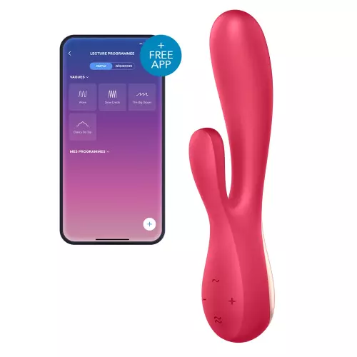 Kaninchen verbunden Mono Flex Satisfyer Rosa – 1/6