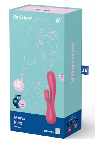 Kaninchen verbunden Mono Flex Satisfyer Rosa – 3/6