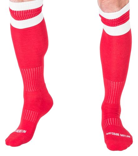 Football Socks Red-White