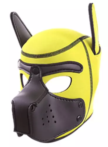 Maske PUPPY Neopren Gelb-Schwarz – 2/2
