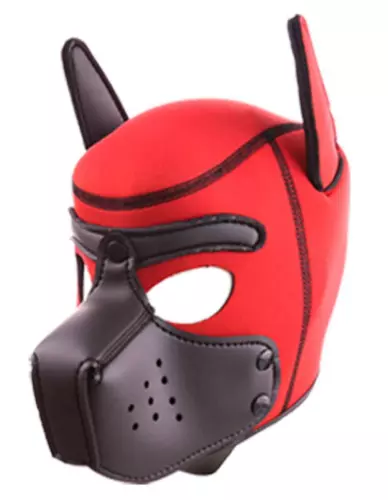 Maske PUPPY Neopren Rot-Schwarz – 2/2