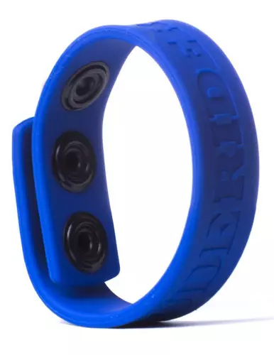 Silikon-Cockring 3 Snaps Blau – 1/2