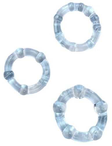 Pack of 3 Soft Transparent Mini Cockrings