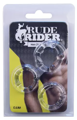 Pack mit 3 flexiblen Mini-Cockrings Transparent – 2/4