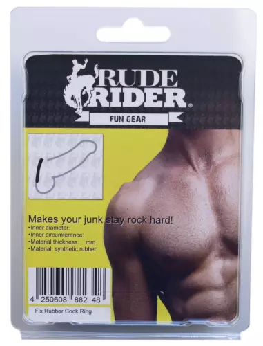 Cockring Fix Rubber Thick Schwarz – 3/3