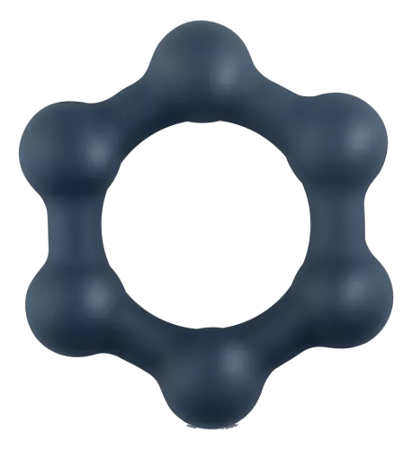 Cockring Sechseck mit Kugeln – 1/5
