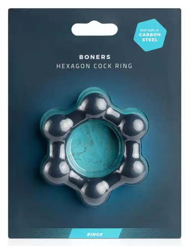 Cockring Sechseck mit Kugeln – 2/5