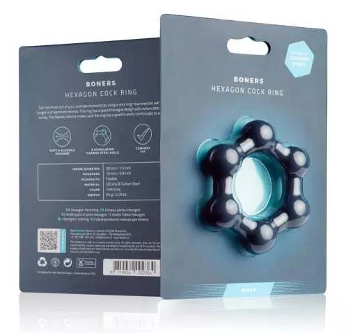 Cockring Sechseck mit Kugeln – 5/5