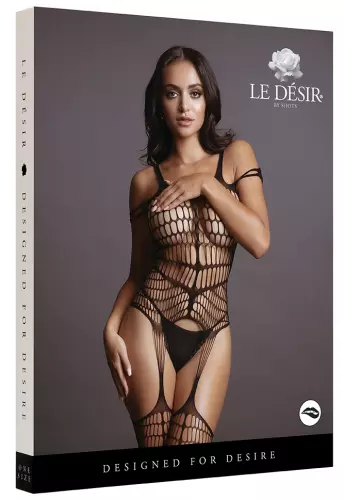 Combi sexy Shredded Zwart – 3/6