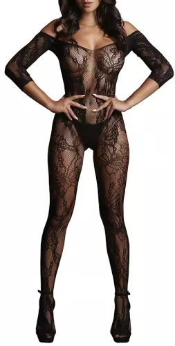 Combi sexy Lace Sleeved Schwarz – 1/6