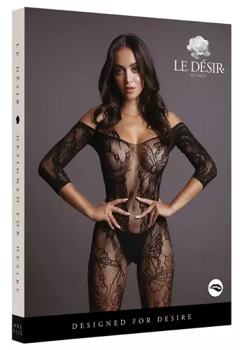 Combi sexy Lace Sleeved Schwarz – 3/6