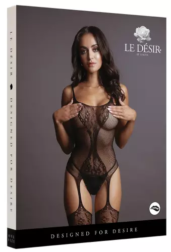 Combi sexy Fishnet Lace Schwarz – 3/6